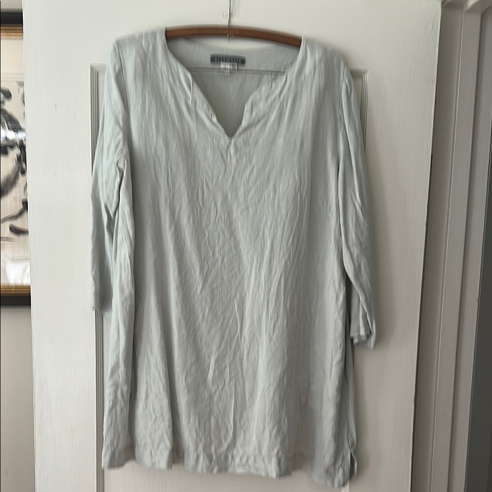 Artemesia Large Linen Seafoam Linen Tunic
